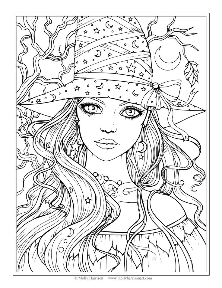 Free Witch Coloring Page Halloween Coloring Pages By Molly 736x952 Free Witch Coloring Page Halloween Coloring Pages By Molly
