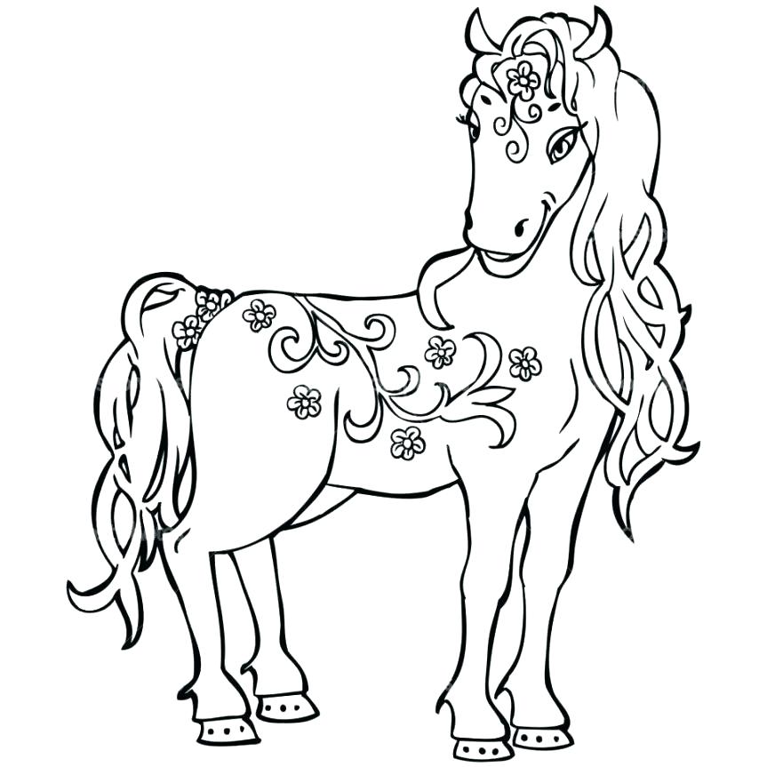 Realistic Horse Coloring Pages Mustang Horse Coloring Pages 863x863 Realistic Horse Coloring Pages Mustang Horse Coloring Pages