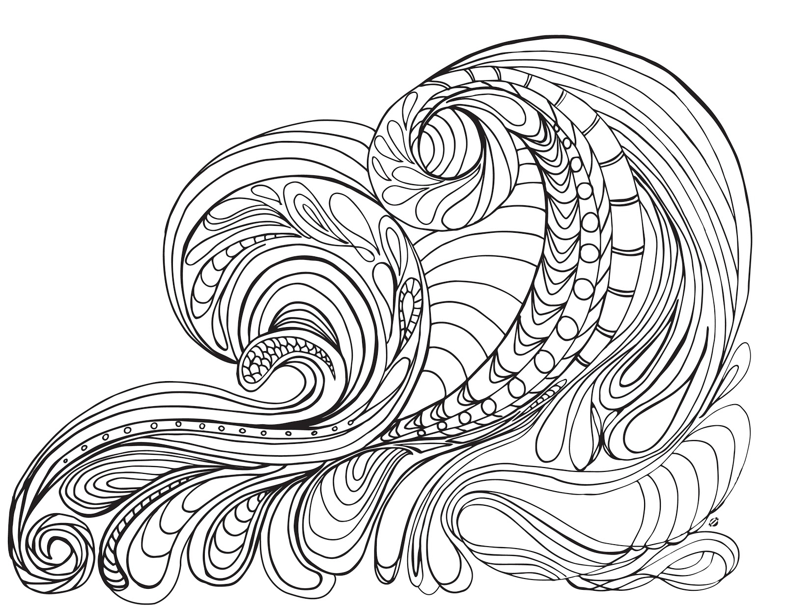 1600x1236 Ocean Waves Coloring Pages For Adults Download