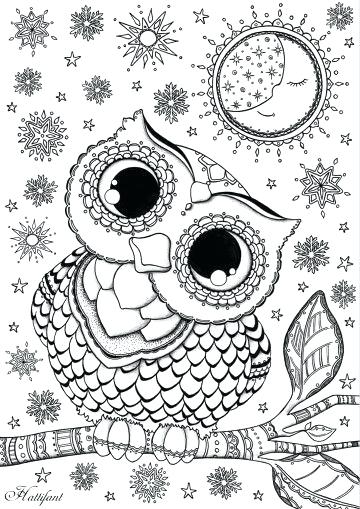 Coloring Pages For Adults Owls at GetColorings.com | Free printable ...