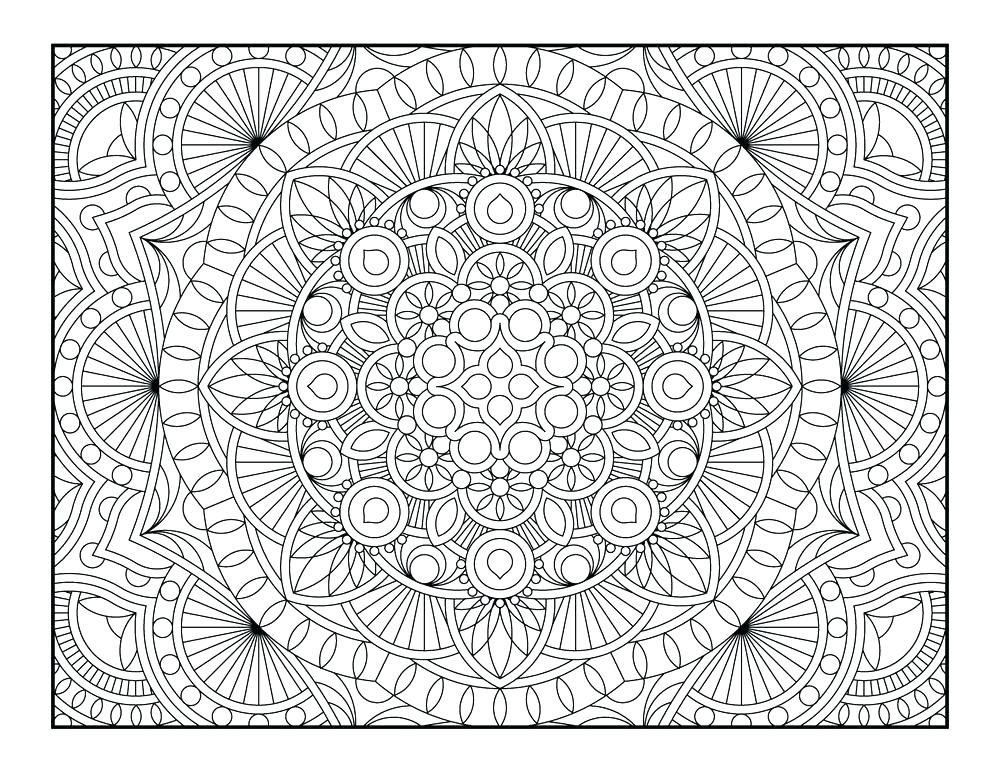 1000x773 Printable Coloring Pages For Adults Pdf