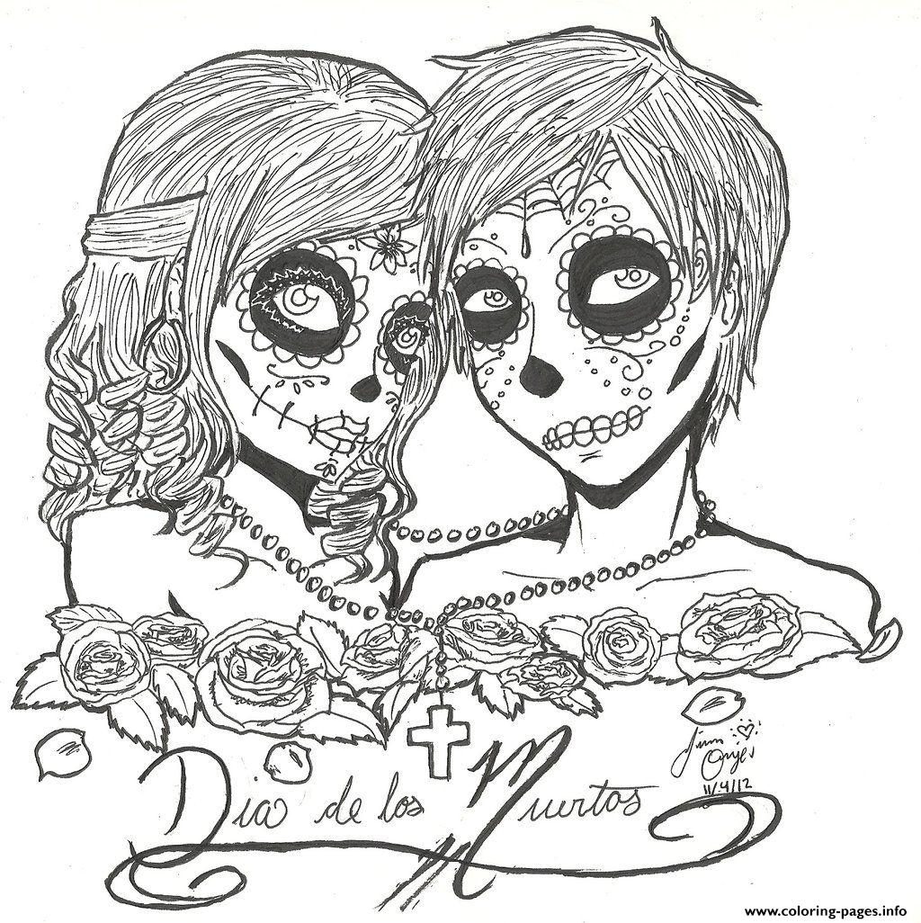 Beautiful Day Of The Dead Skull Coloring Pages Adult With Sugar 1024x1026 Beautiful Day Of The Dead Skull Coloring Pages Adult With Sugar