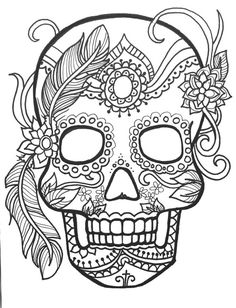 Skull Coloring Pages For Adults 236x308 Skull Coloring Pages For Adults