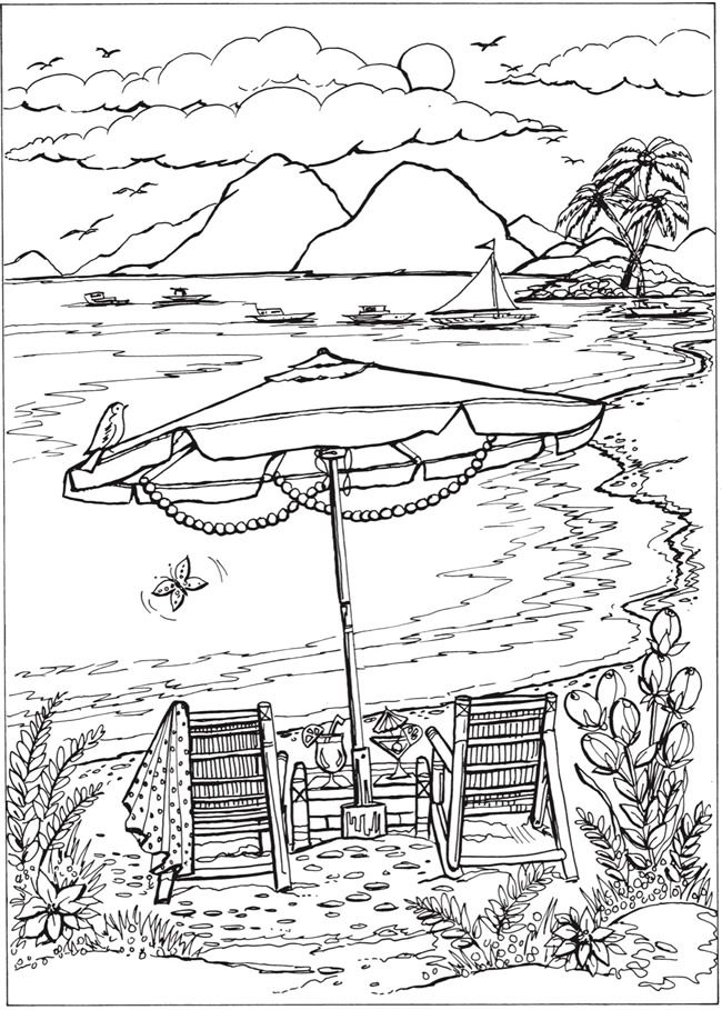 Adult Coloring Pages Easy Summer Download 650x909 Adult Coloring Pages Easy Summer Download