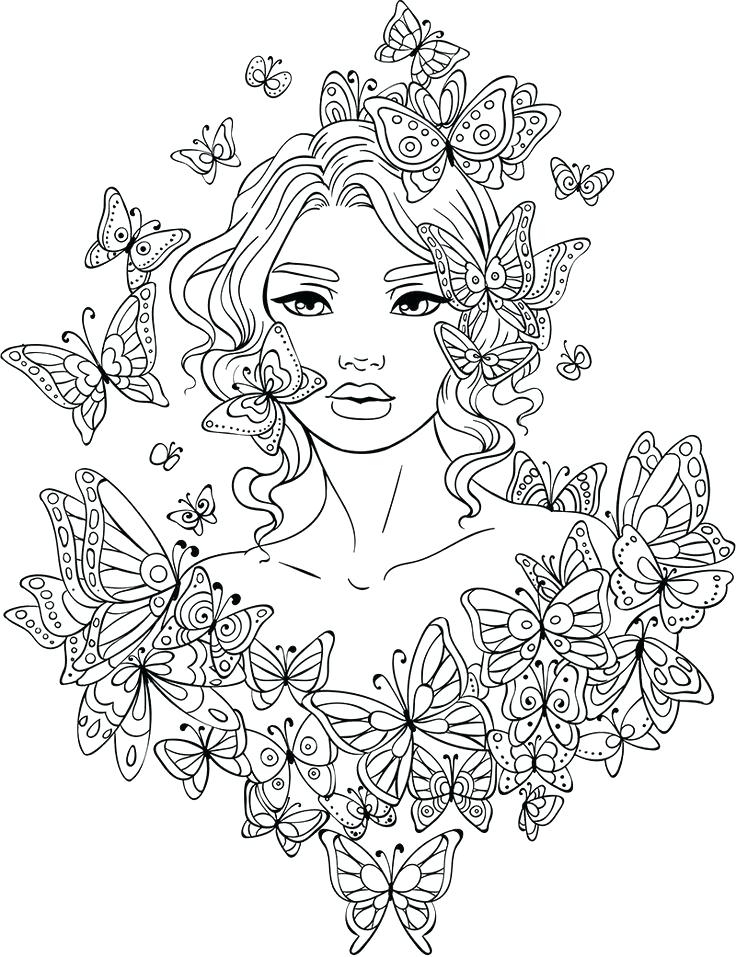 736x957 Female Coloring Pages Best Beautiful Women Coloring Pages