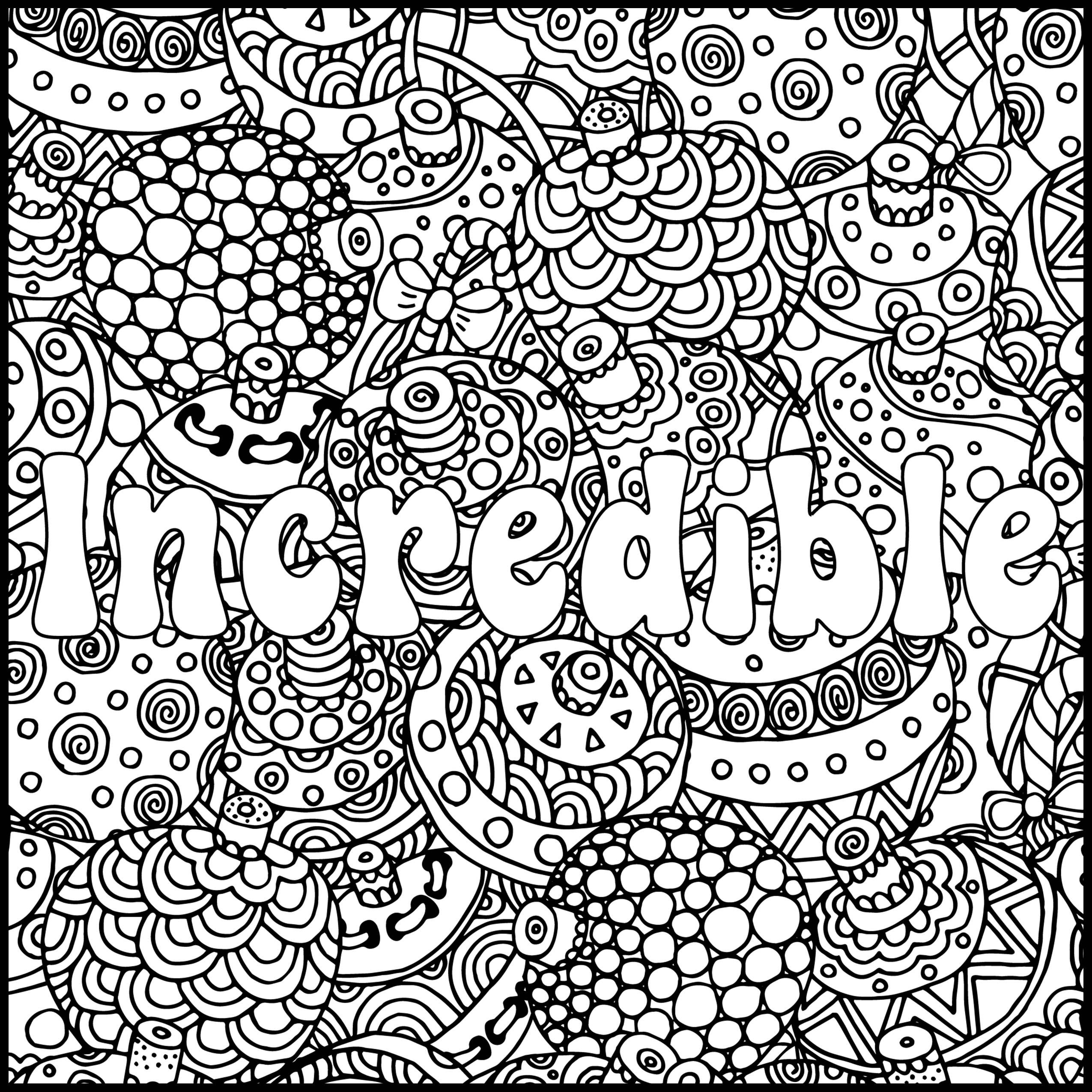 2550x2550 Inspirational Word Coloring Pages