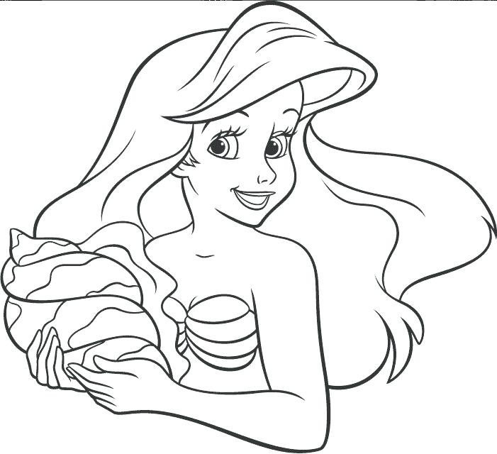 701x640 Coloring Pages For Ariel Coloring Book Pages Mermaid Coloring