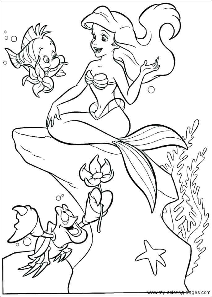 685x960 Coloring Pages For Ariel Little Mermaid Coloring Pages Coloring