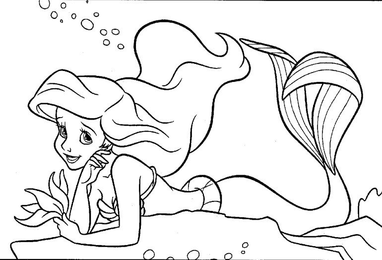 770x524 Ariel Coloring Pages Download Coloring Pages