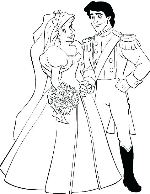 478x619 Ariel Wedding Coloring Pages Wedding Coloring Pages Ariel And Eric