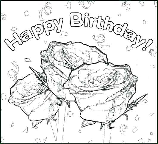 531x484 Birthday Coloring Pages For Aunts