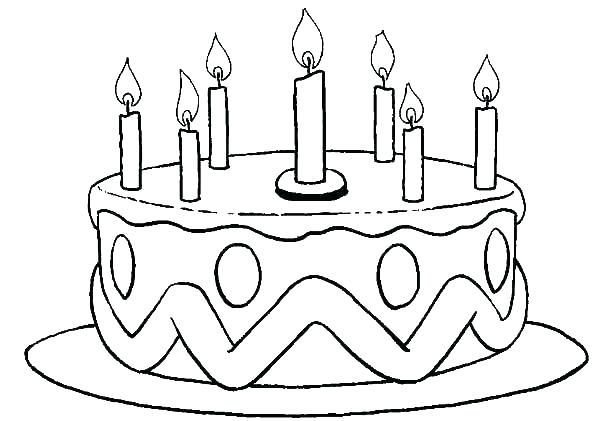 Birthday Cake Coloring Page Printable Coloring Pages Birthday Cake 600x421 Birthday Cake Coloring Page Printable Coloring Pages Birthday Cake