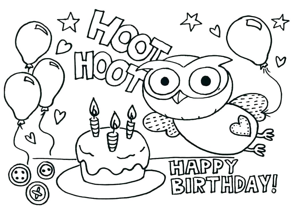 Free Printable 3rd Birthday Coloring Pages 1024x727 Free Printable 3rd Birthday Coloring Pages