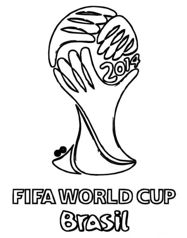 Fifa World Cup Brasil Soccer Coloring Pages 600x762 Fifa World Cup Brasil Soccer Coloring Pages