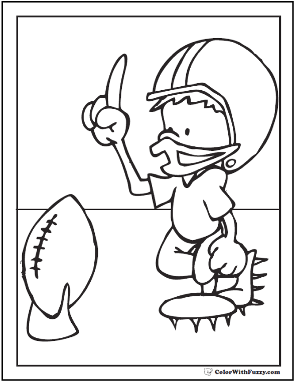 Football Coloring Pages Customize And Print Pdf 590x762 Football Coloring Pages Customize And Print Pdf