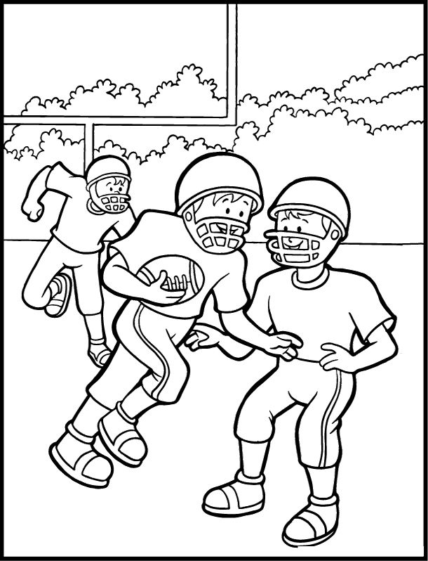 Football Coloring Pages For Kids Kids Playing Football Coloring 610x798 Football Coloring Pages For Kids Kids Playing Football Coloring