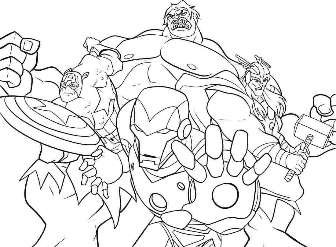 1100x811 Avenger Coloring Pages For Kids Coloring Pages