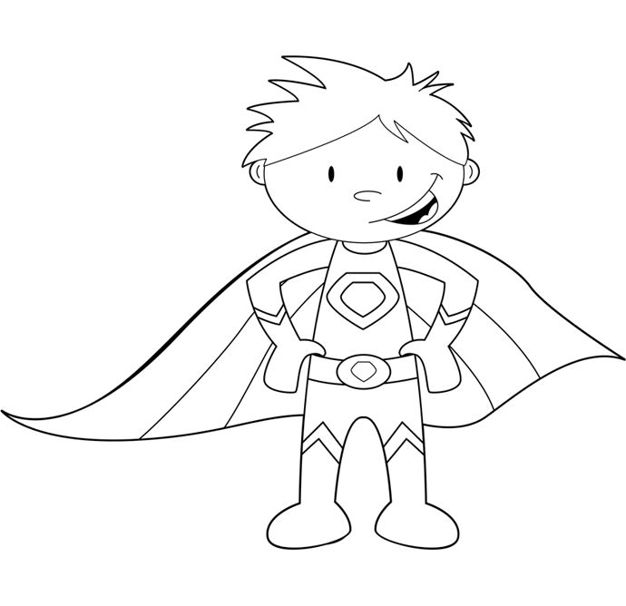 690x668 Super Hero Coloring Page Best 25 Superhero Coloring Pages Ideas