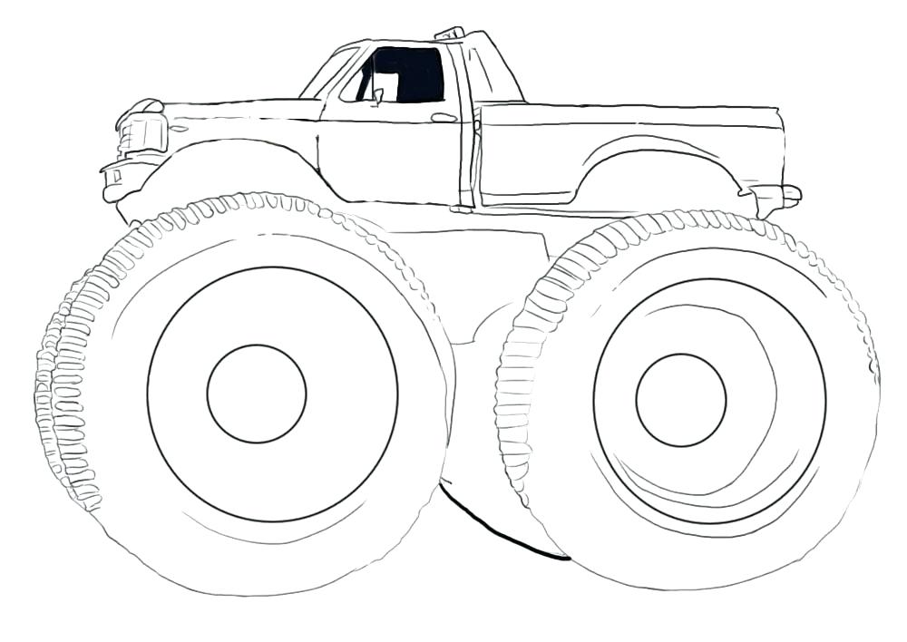 1000x708 Free Printable Monster Truck Coloring Pages For Kids Coloring