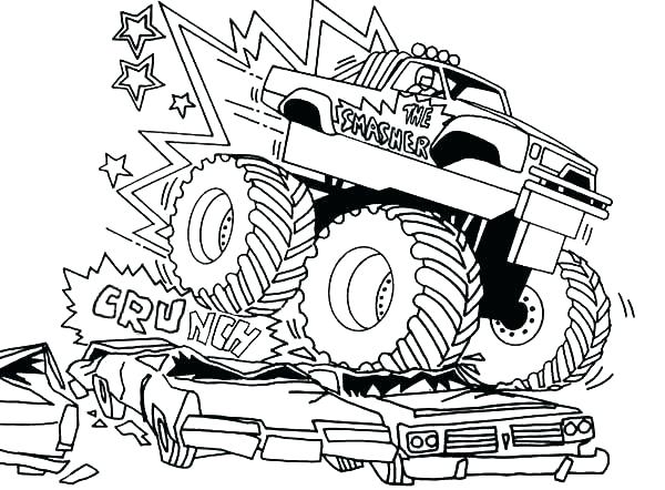 600x442 Truck Coloring Pages Best Grave Digger Monster Truck Coloring
