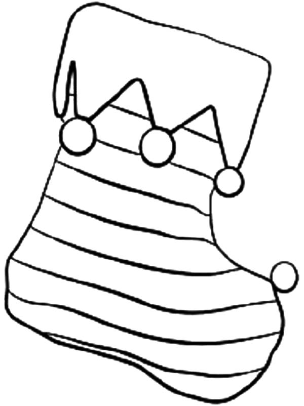 Stripe Christmas Stockings Coloring Pages 600x802 Stripe Christmas Stockings Coloring Pages