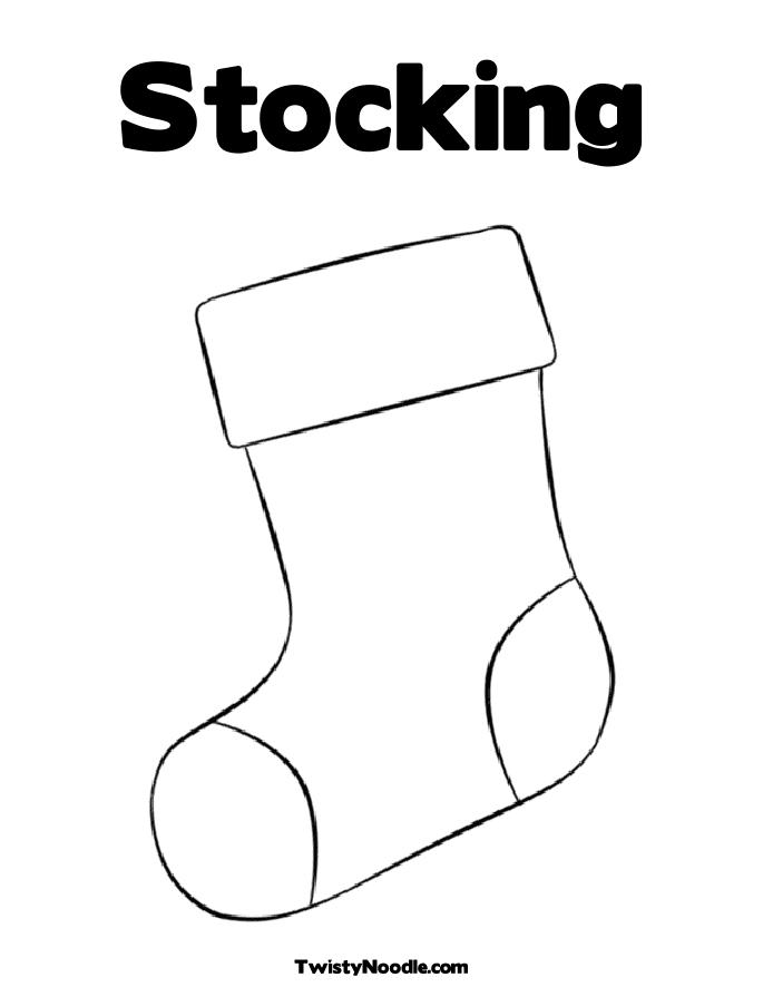 Christmas Stocking Coloring Page 685x886 Christmas Stocking Coloring Page