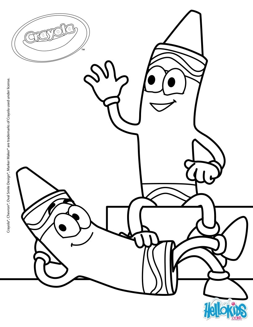 820x1060 Unique Crayola Crayons Coloring Page Design Printable Coloring