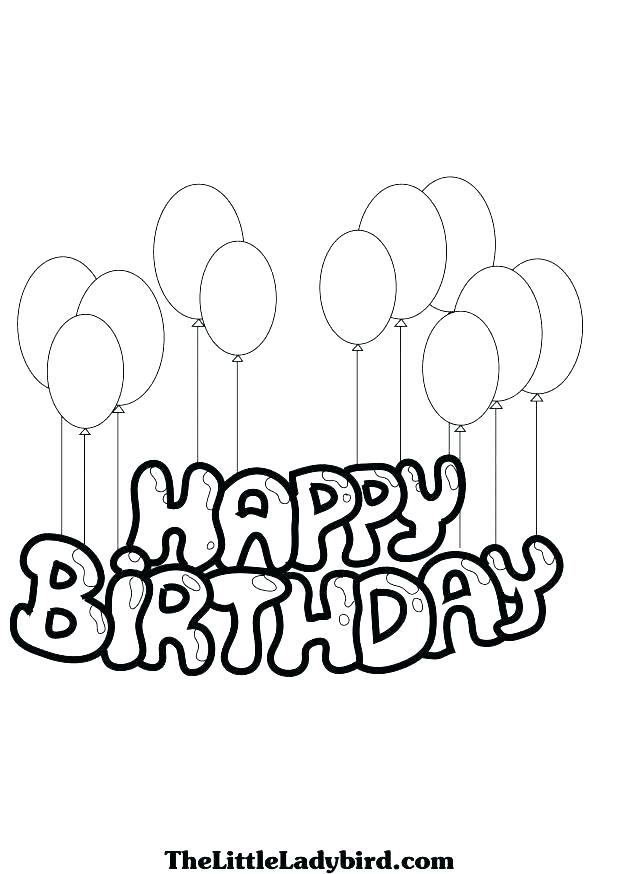 618x874 Birthday Coloring Pages Free Birthday Coloring Pages Free