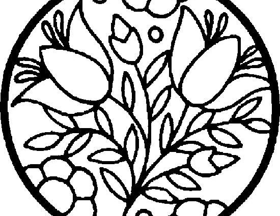 Easy Coloring Pages For Seniors Coloring Pages For Kids Flowers 550x425 Easy Coloring Pages For Seniors Coloring Pages For Kids Flowers
