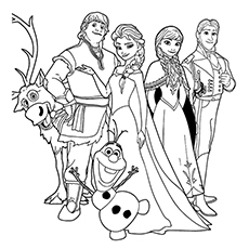 230x230 50 Beautiful Frozen Coloring Pages For Your Little Princess