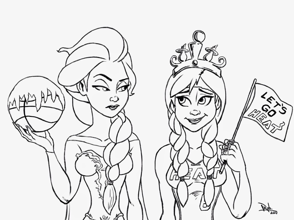 1024x768 Simplified Elsa And Anna Coloring Pages Games The Frozen Free