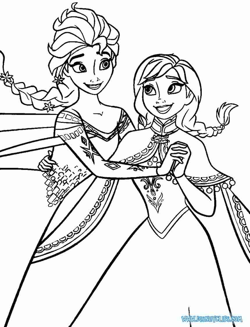 860x1124 Disney Frozen Coloring Pages For Girls Elsa Free Fancy Sheet