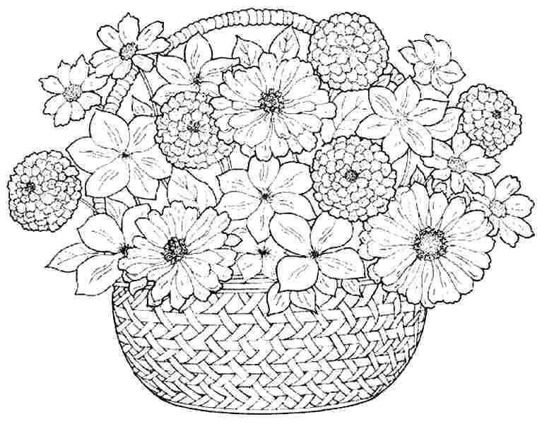 Coloring Pages For Girls Flowers
