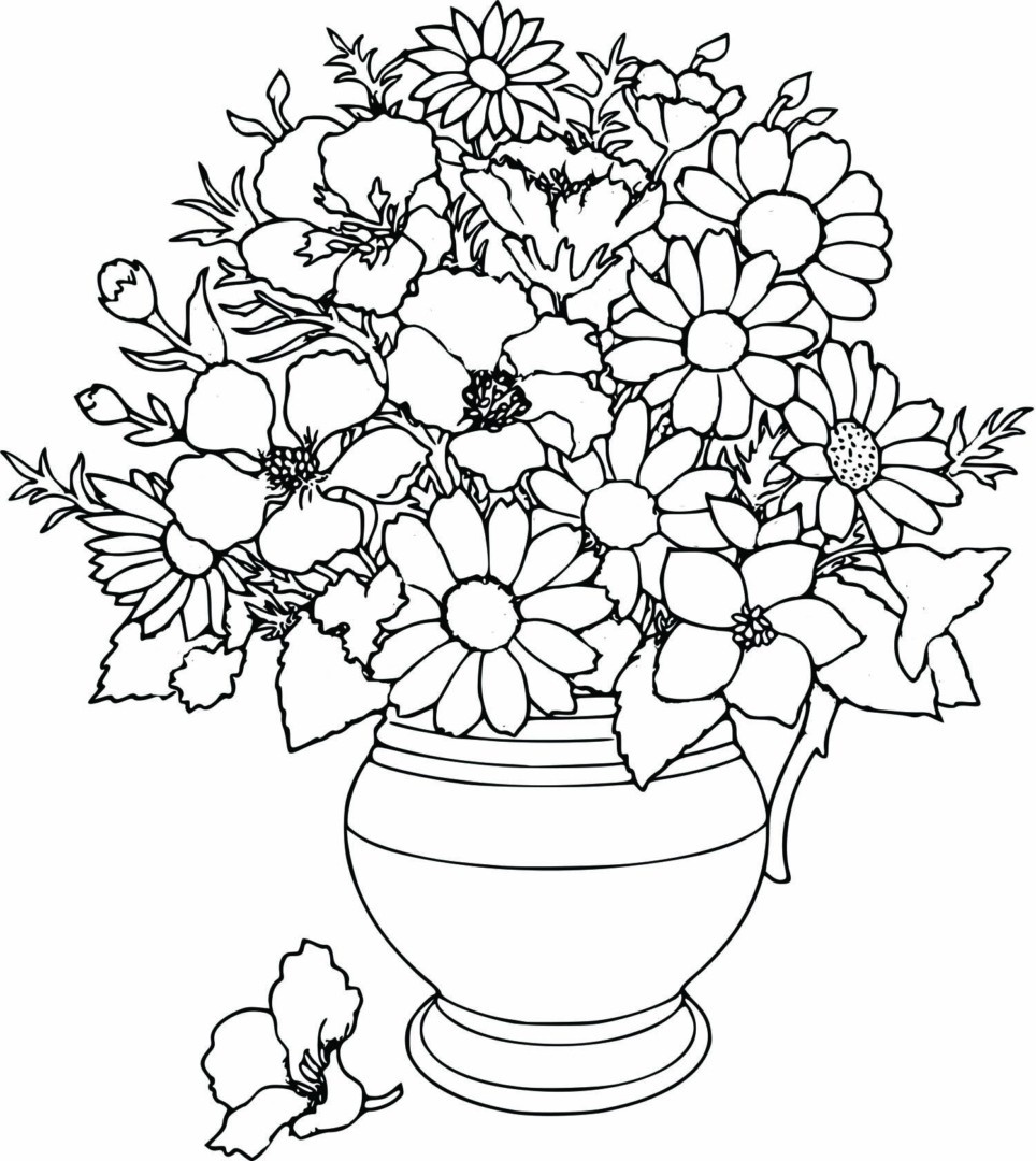 964x1080 Beautiful Coloring Pages For Girls Flowers 9 6128 Free Coloring