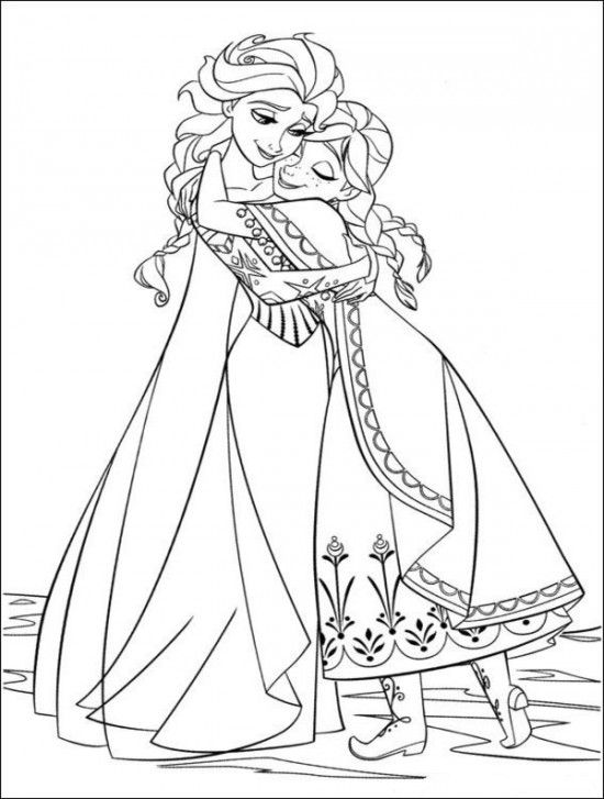 550x727 35 Free Disneys Frozen Coloring Pages (Printable) Going To Print