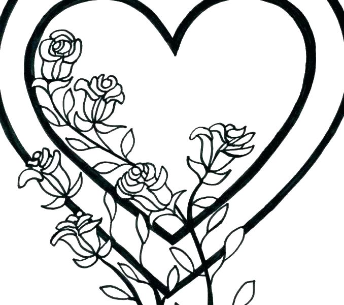 Coloring Pages For Girls Hearts at GetColorings.com | Free printable ...