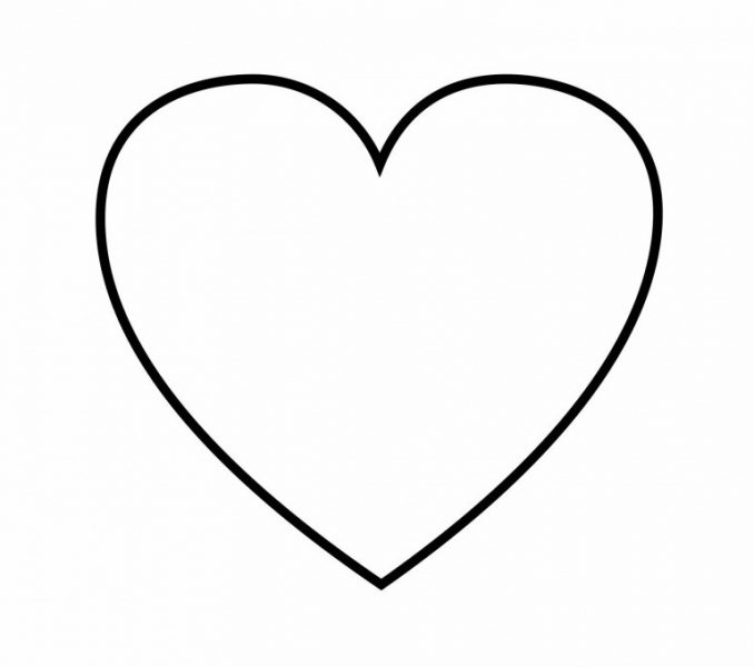678x600 Heart Shape Coloring Pages Free Coloring Pages Of Shape Heart