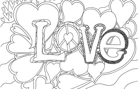 469x304 Coloring Pages For Girls Word Serch For Valentine Like Hearts