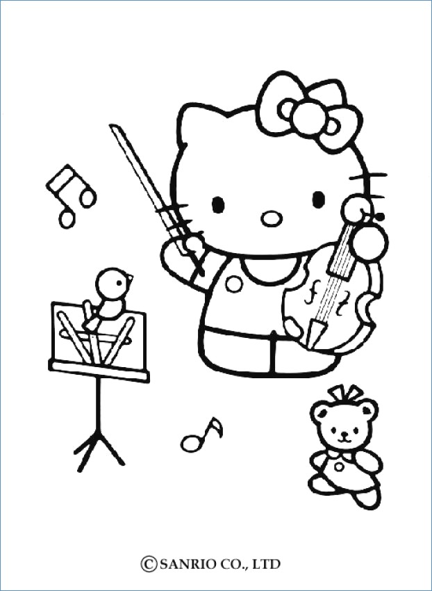 622x850 Hello Kitty Friends And Family Coloring Pages