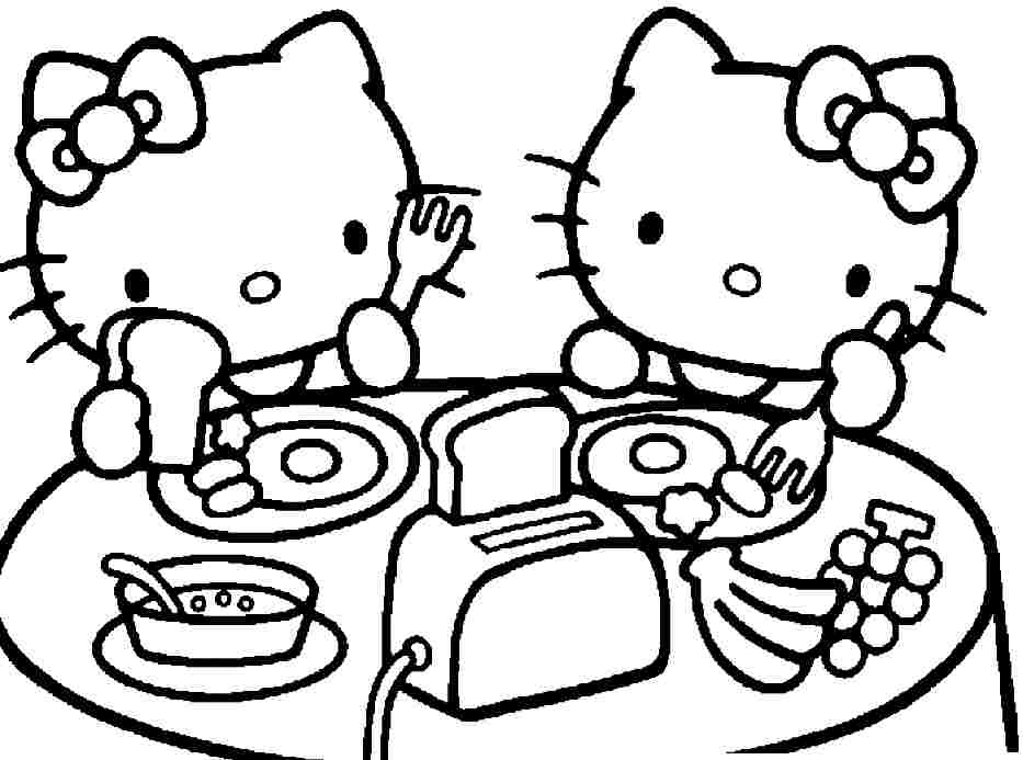933x693 Printable Coloring Pages For Girls Hello Kitty Printables And Menu