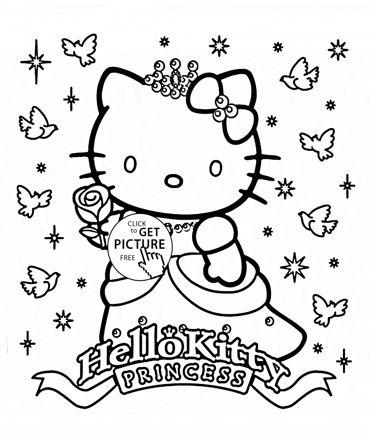 1480x1734 Unique Hello Kitty Princess Coloring Pages Collection Printable
