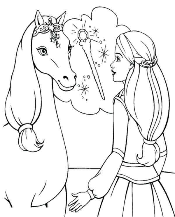 Coloring Pages For Girls Princess And Horses Colouring Snazzy 600x742 Coloring Pages For Girls Princess And Horses Colouring Snazzy