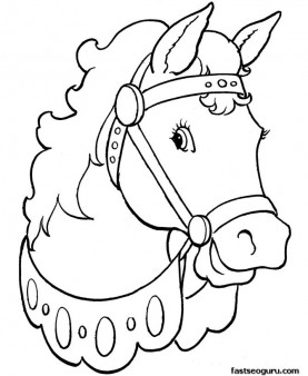 Printable Coloring Pages Animal Beautiful Horses 277x338 Printable Coloring Pages Animal Beautiful Horses