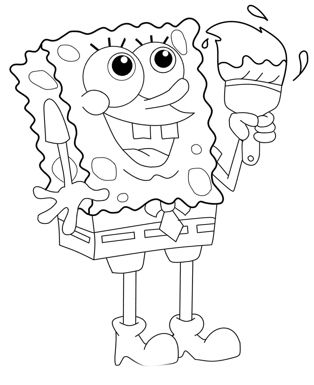 1206x1479 Square Coloring For Girls Online And Kids Sponge Bob Pants