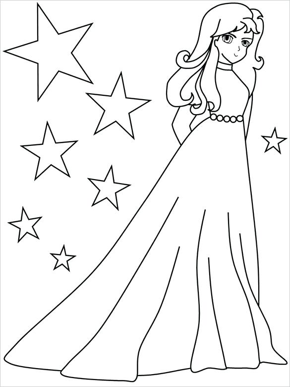 585x780 Coloring Pages For Girls 21 Free Printable Word Pdf Png Jpeg