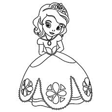 230x230 Coloring Pages Of A Little Girl Princess Coloring Pages For Girls