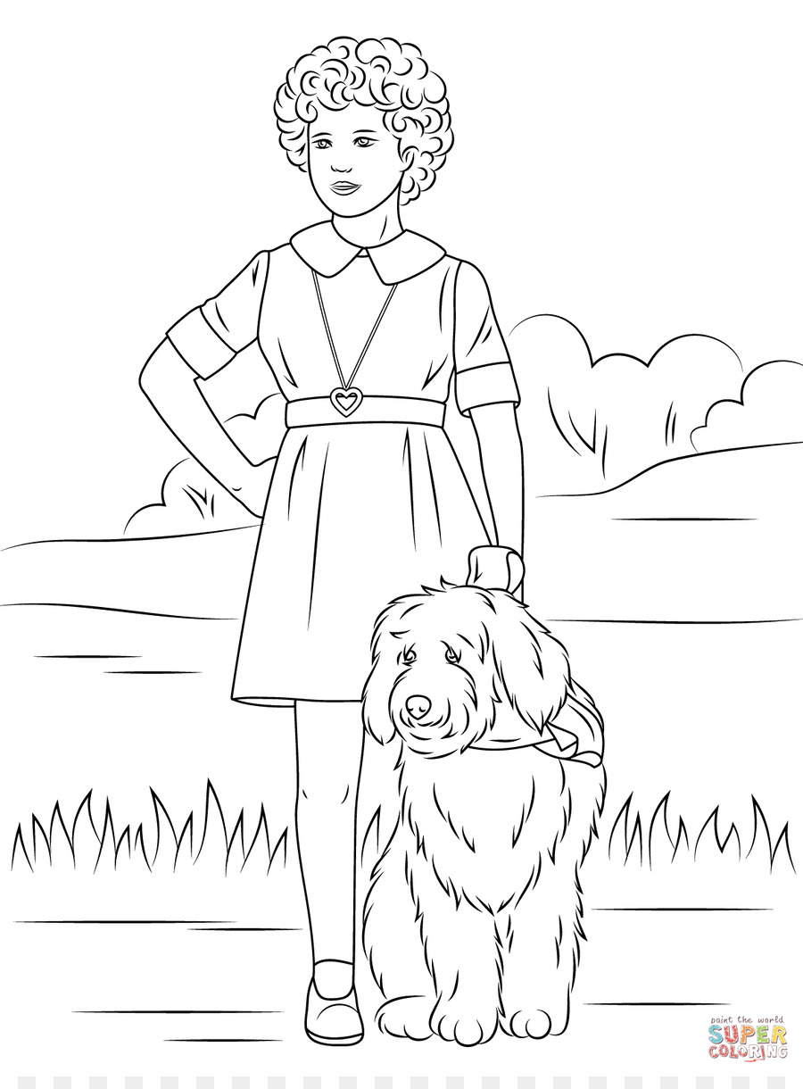 900x1220 Little Orphan Annie Coloring Book Page Child
