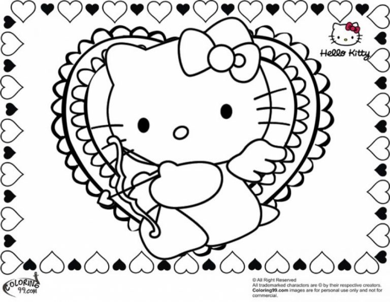 768x595 Valentine039s Day Spiderman Coloring Pages Fresh Hello Kitty
