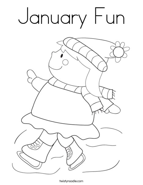 January Fun Coloring Page 468x605 January Fun Coloring Page