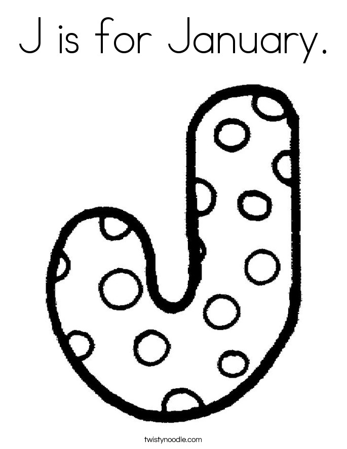 Coloring Pages For The Month Of January J Is Page Twisty Noodle 685x886 Coloring Pages For The Month Of January J Is Page Twisty Noodle